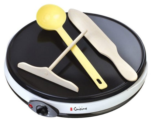 Euro Cuisine - Countertop Crepe Maker - White/Black